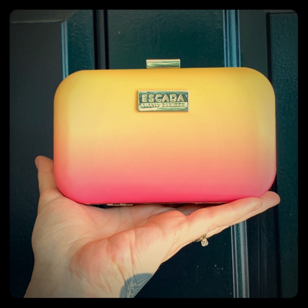 Escada clutch w/ strap